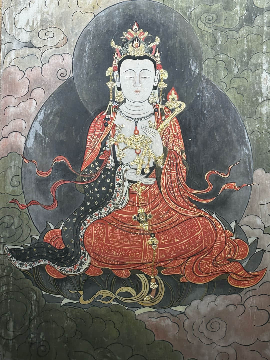 王紫寒《壁画—文殊菩萨》刘先凤.jpg
