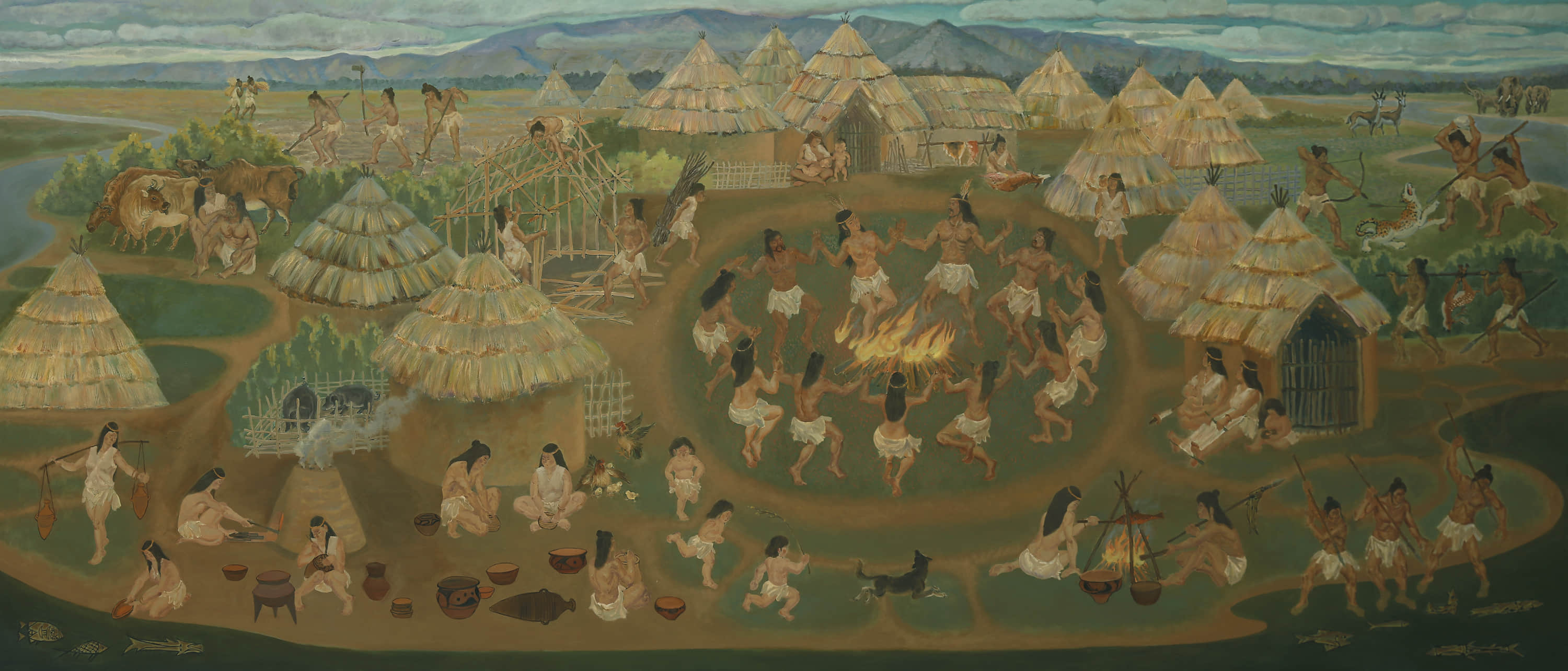 仰韶文化博物馆壁画《仰韶人生活图景》李龙.jpg